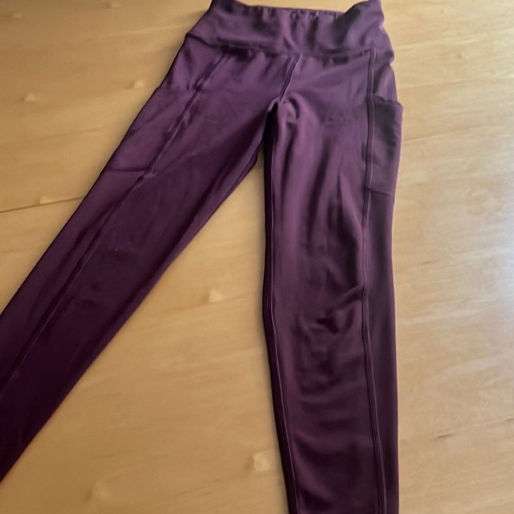 American Eagle Outfitters Purple Leggings Soft Velour
